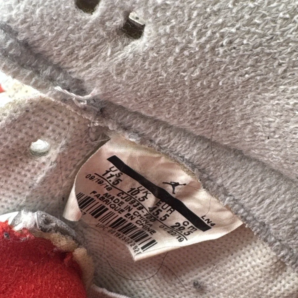 Air Jordan 3 Retro Tinker Air Max 1 Men's Size 11.5 White University CJ0939-130